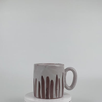 Pair of mugs - "Blu e Cacao"